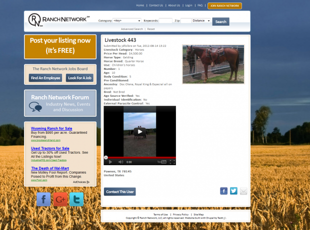 Ranch Network Listing Ranch Network Listing
