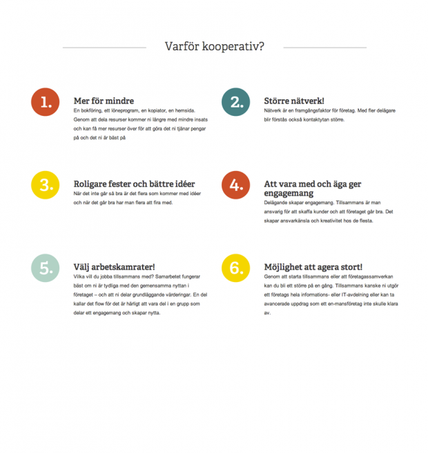About us page of Kompanjoner.se