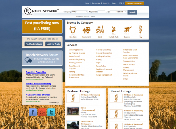 Ranch Network Homepage Ranch Network Homepage