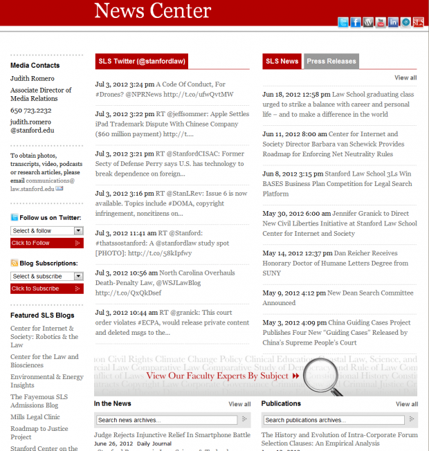 Stanford Law School News Center Stanford Law School News Center