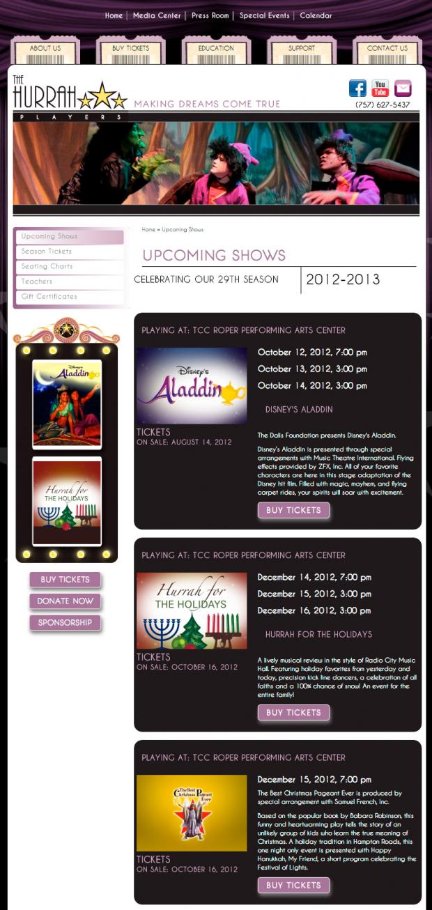 Hurrah Players - Upcoming Shows Hurrah Players - Upcoming Shows