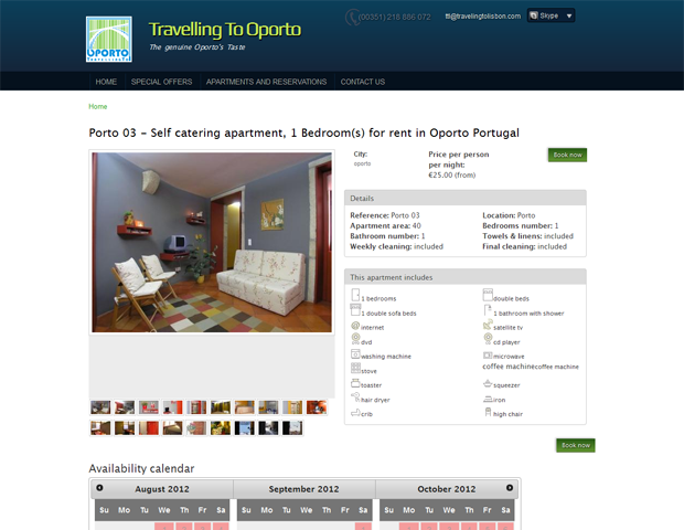 Appartment page