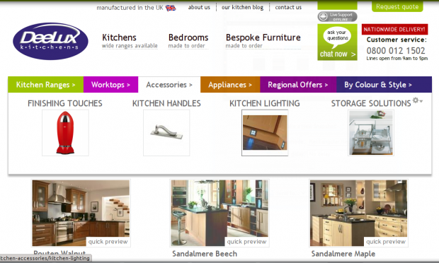 Deelux Kitchens Mega Menu 2 Deelux Kitchens Mega Menu 2