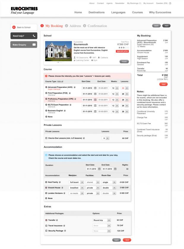 Language School Bournemouth Booking Page - Provided by Cando Language School Bournemouth Booking Page - Provided by Cando