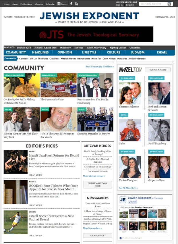 Jewish Exponent Community Page Jewish Exponent Community Page