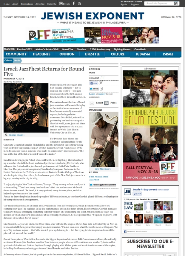 Jewish Exponent article detail page Jewish Exponent article detail page