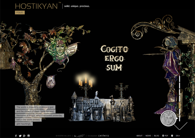 Cogito Ergo Sum, main page slide using zoom Cogito Ergo Sum, main page slide using zoom
