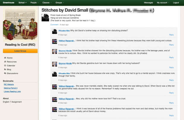 Greenhouse Reading Discussion Page Greenhouse Discussion Page Example