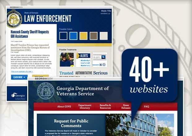 Georgia.gov website collage