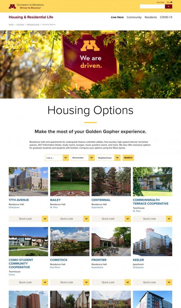 UMN Housing and Residential Life