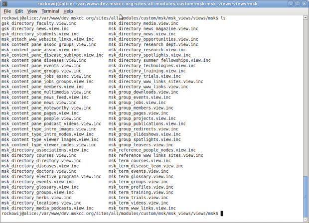 Name Spaced Exported Views Name Spaced Exported Views