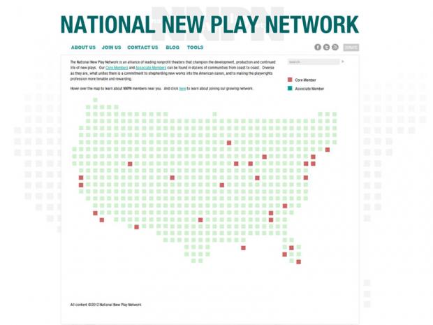 Map of member theatres Map of member theatres