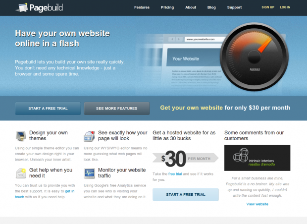 Pagebuild Homepage