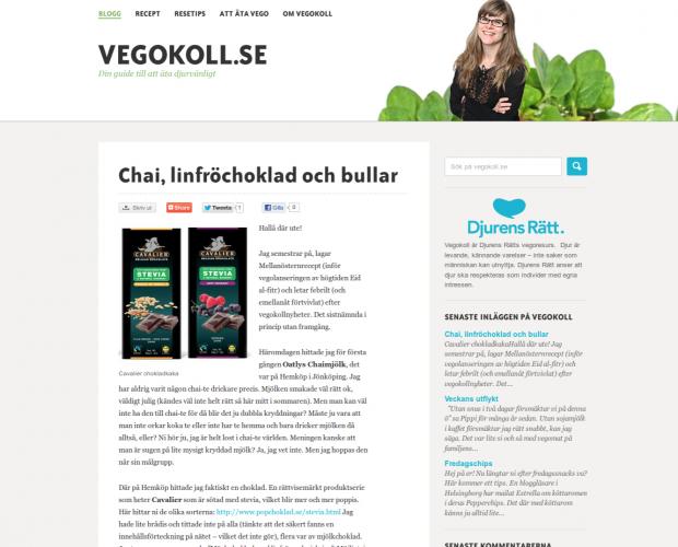 Vegokoll.se Front page of Vegokoll.se