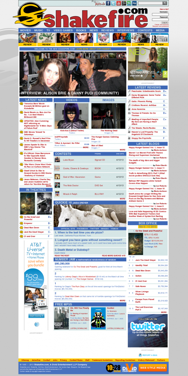 Home Page Shakefire.com Home Page