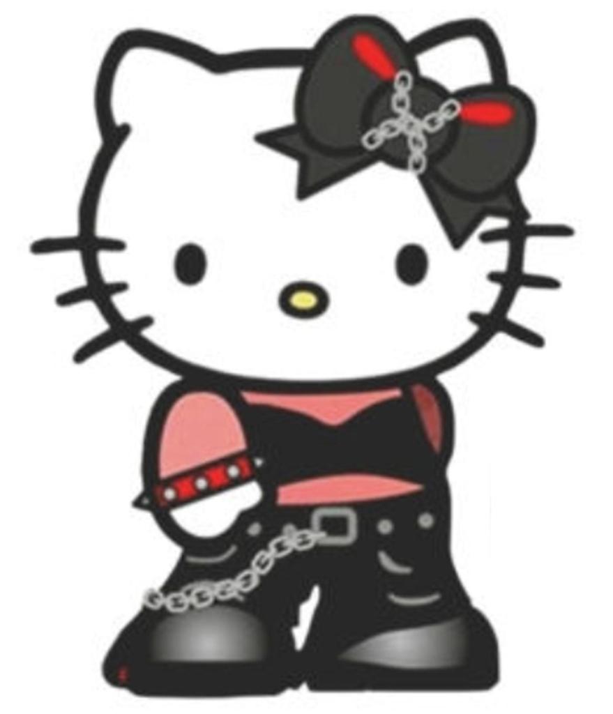 Hello kitty темное. Хелло Китти и черная Китти. Стикеры Хелло Китти панк. Хэллоу Китти панк наклейки. Хеллоу Китти hello Kitty панк.