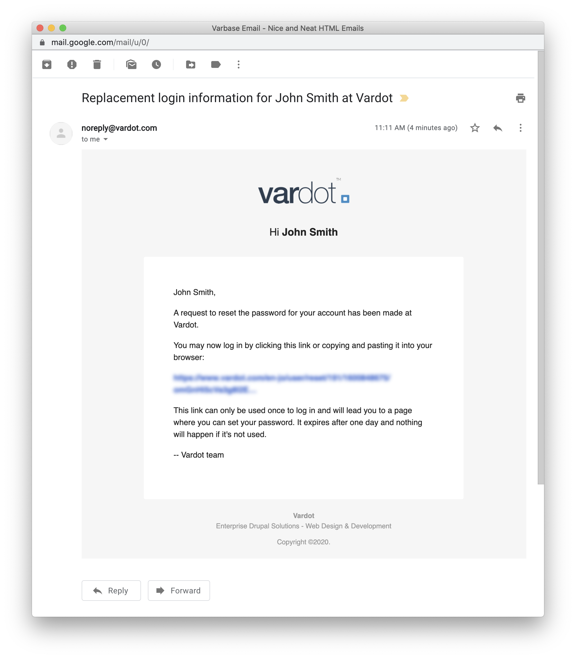 Varbase HTML Emails