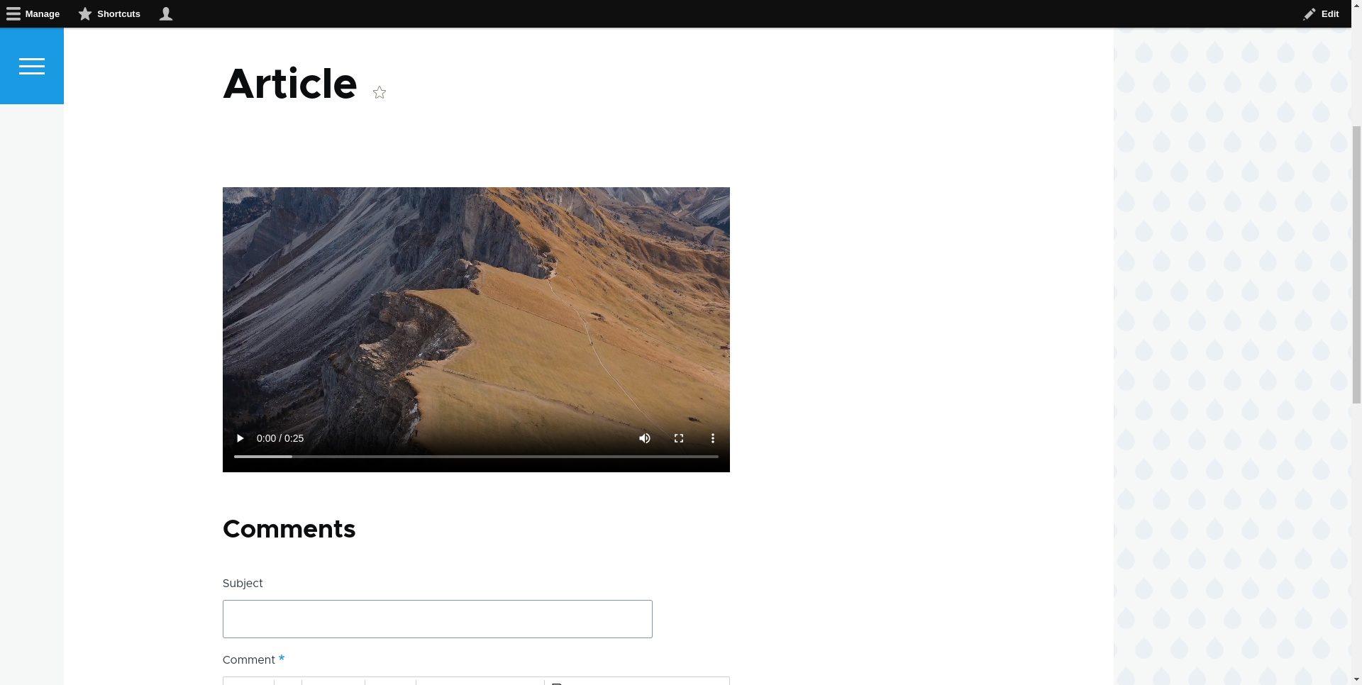 Keepeek video in article