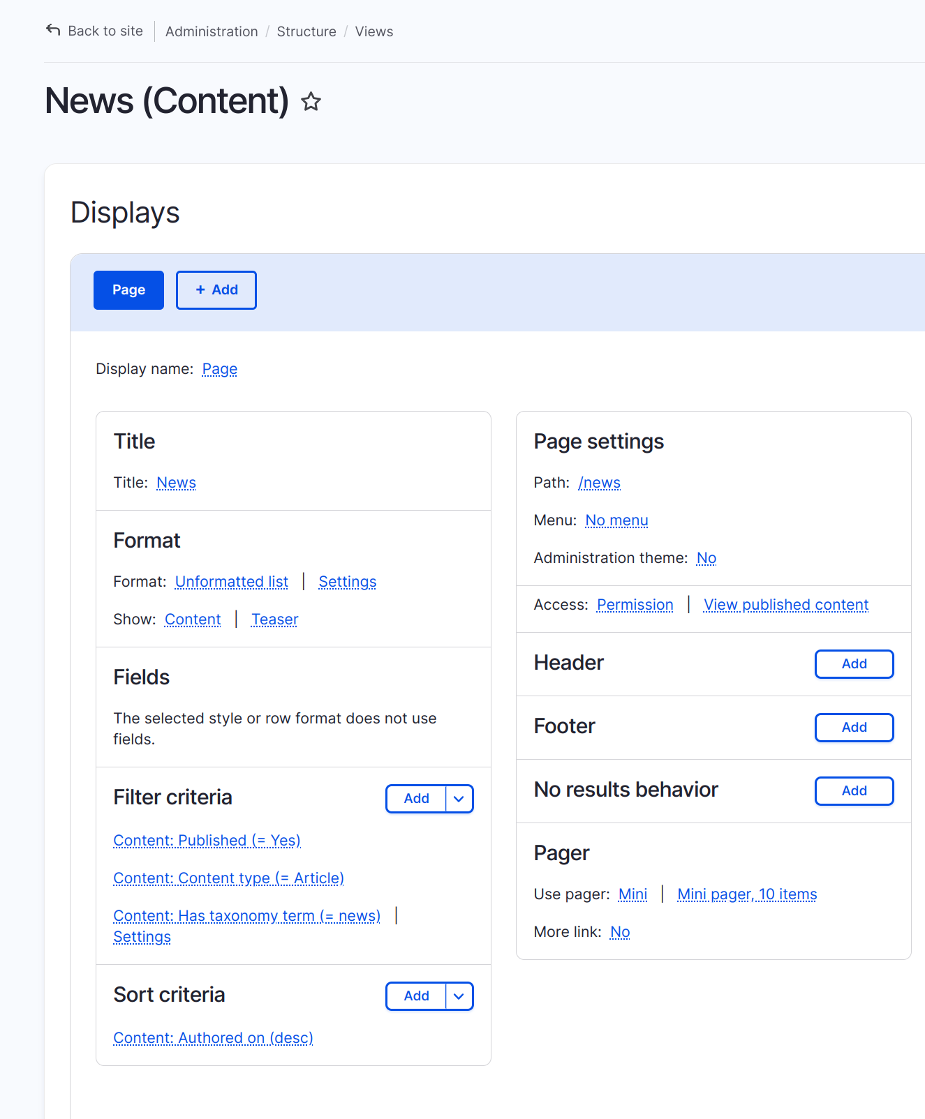 view news content