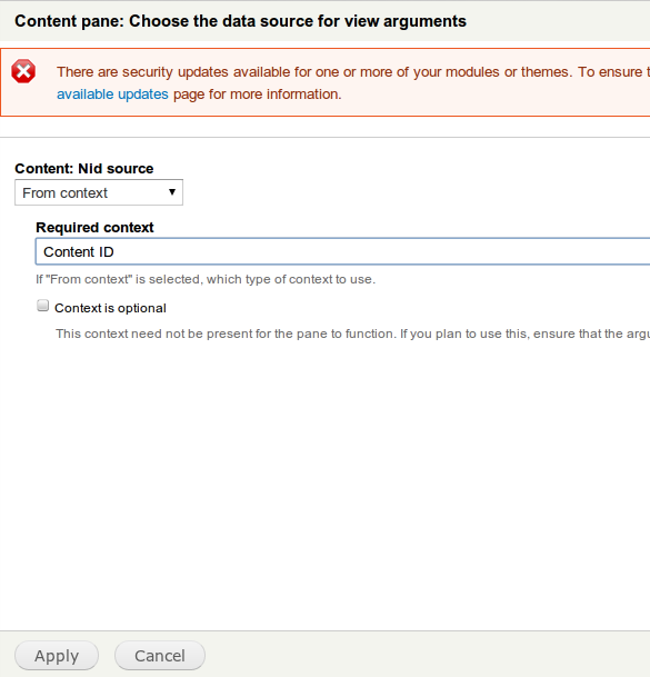 Argument Settings