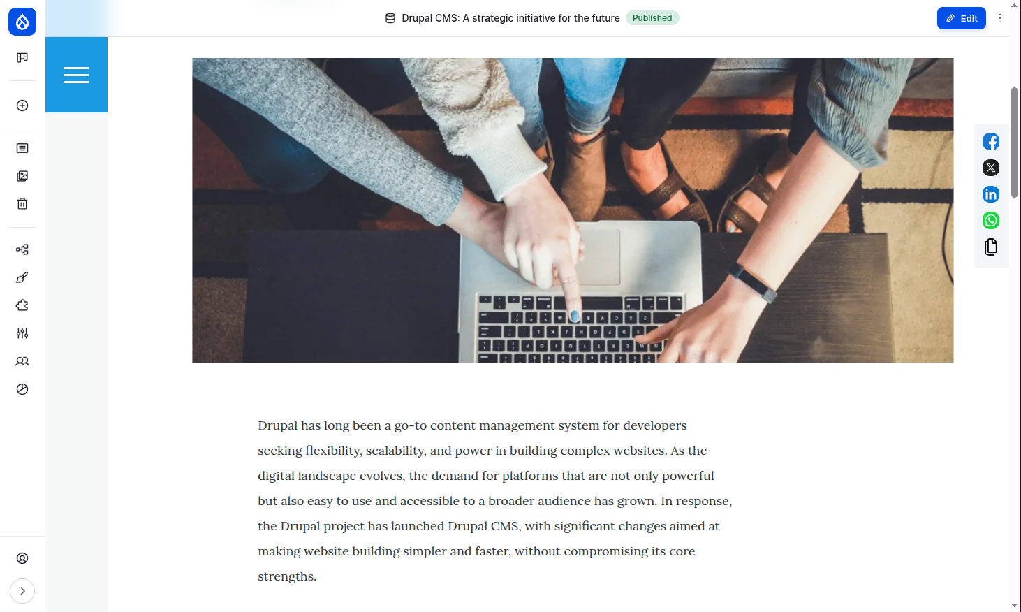 webshare drupal cms