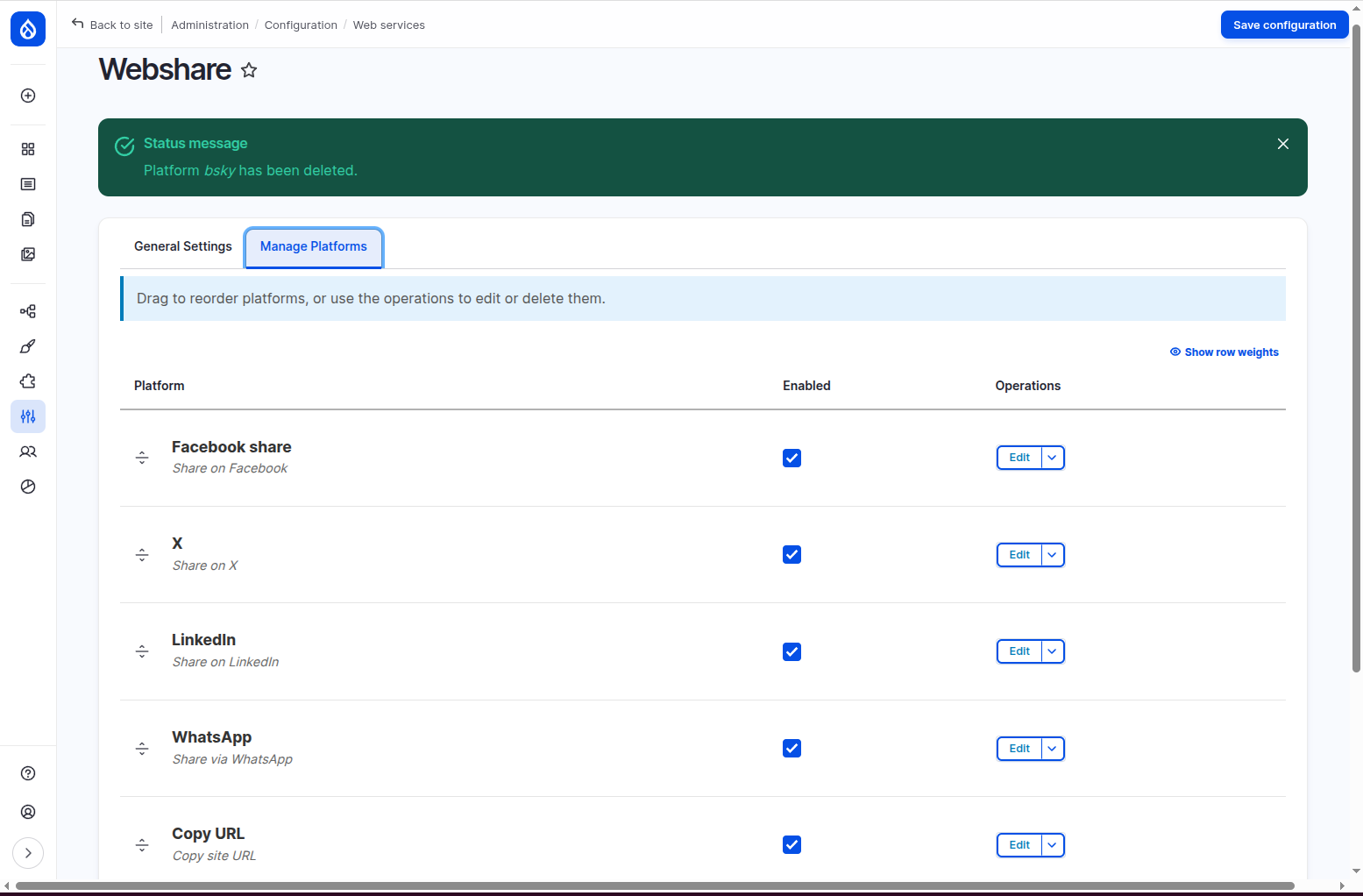 webshare manage
