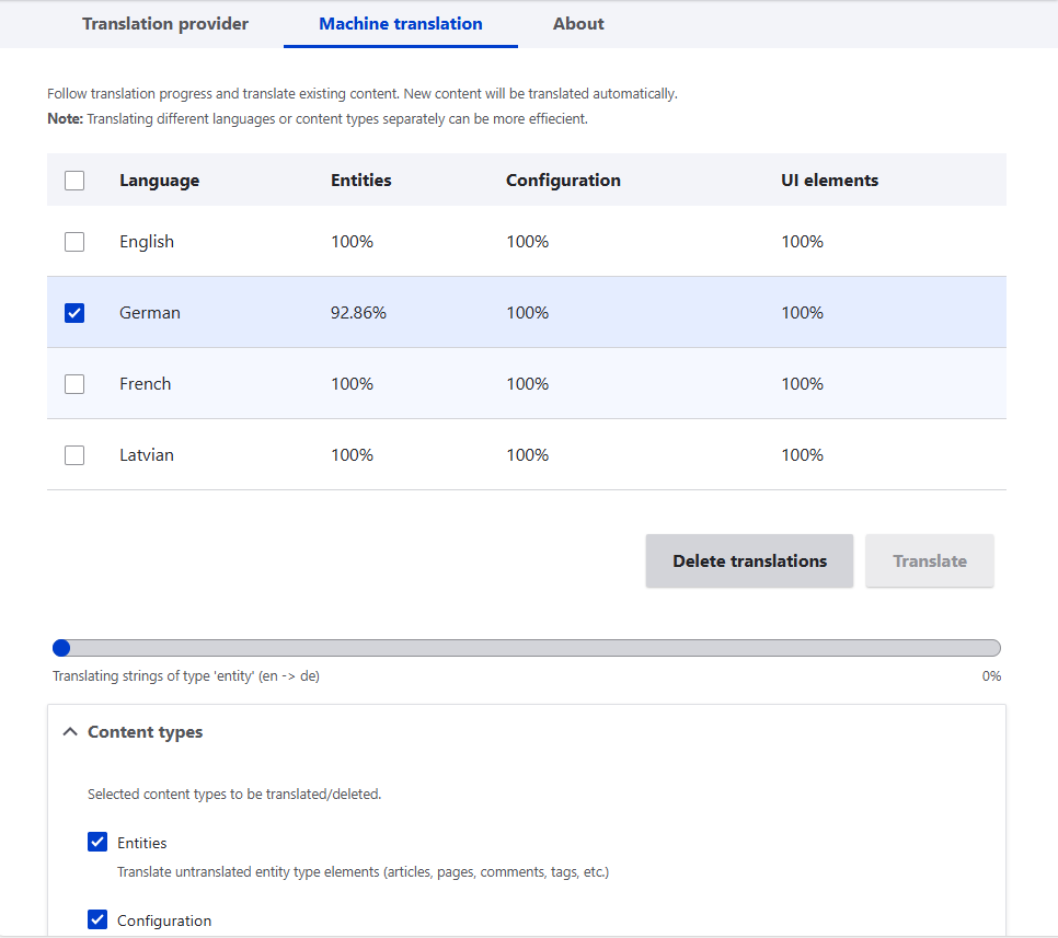 WEB-T pre-translation