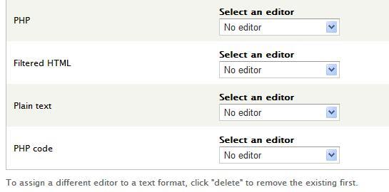 Select an editor overview